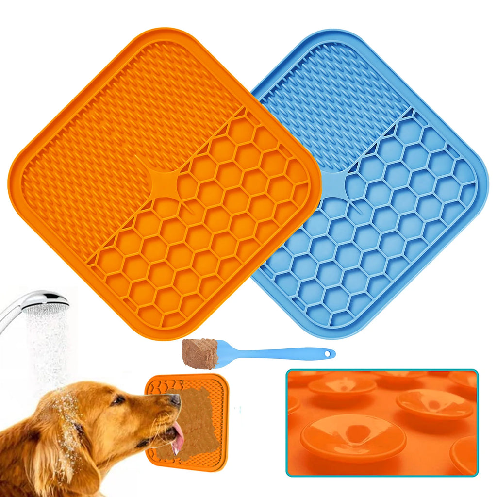 Tapete de Lambedura Pet Antiestresse - Silicone para Cães e Gatos