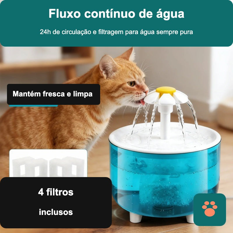 Bebedouro Inteligente com Filtro — Água Sempre Fresca para o Seu Pet